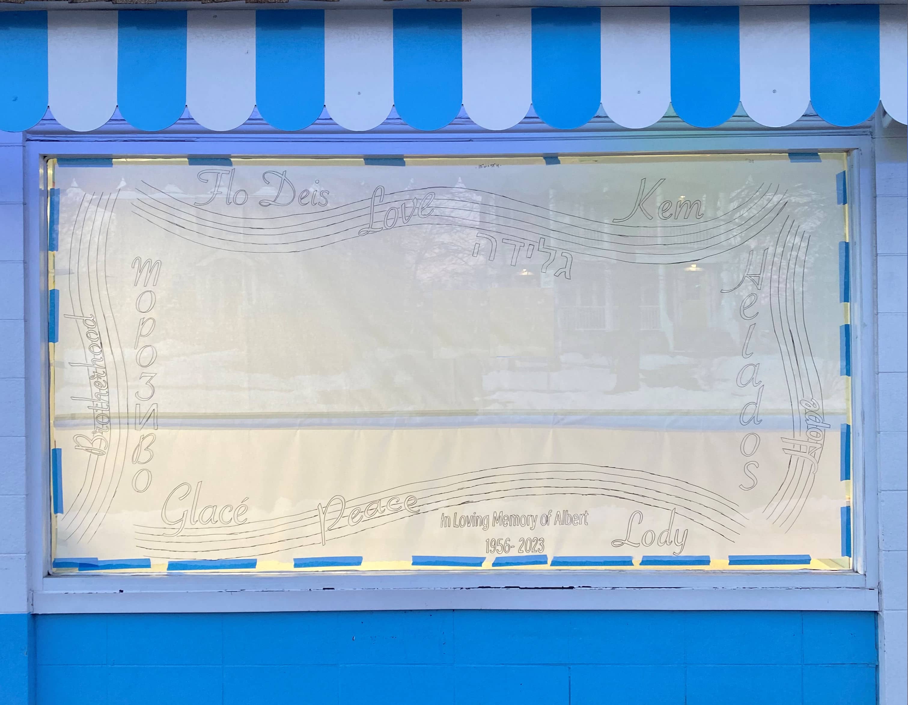 Ralph's Window Art in the Making Ralph's Window Art in the Making